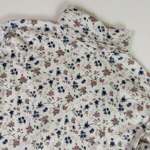 Vintage 90s Floral Turtleneck Women's Large Cottagecore Grandmacore Layering